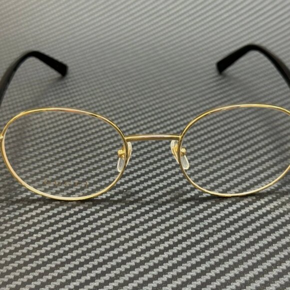 GUCCI Gold Black Men's Small 51 mm Eyeglasses - Picture 2 of 4